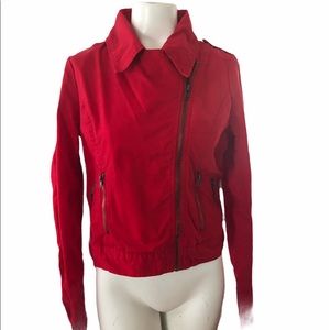 Cotton On Red Zip Up Jacket Size Large